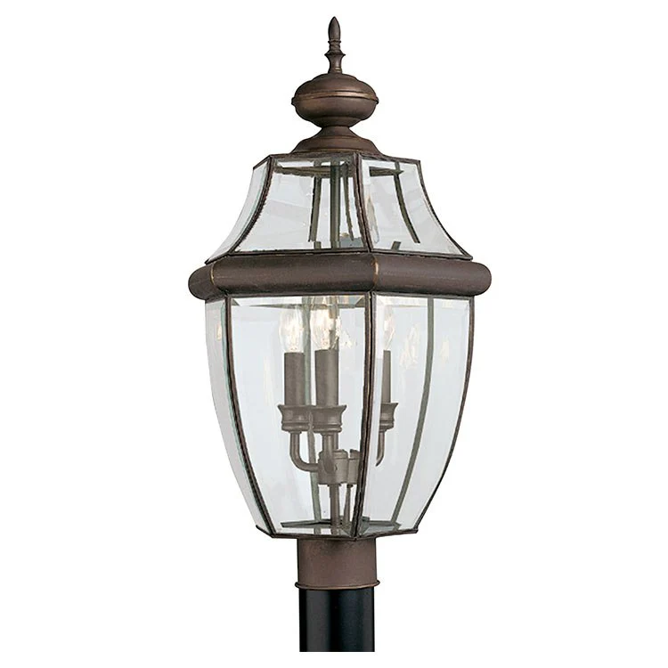 Lancaster Three-Light Outdoor Post Lantern - Frankwebs