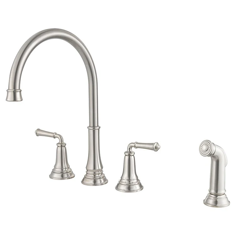 Delancey Two-Handle Widespread Kitchen Faucet with Sprayer - Frankwebs