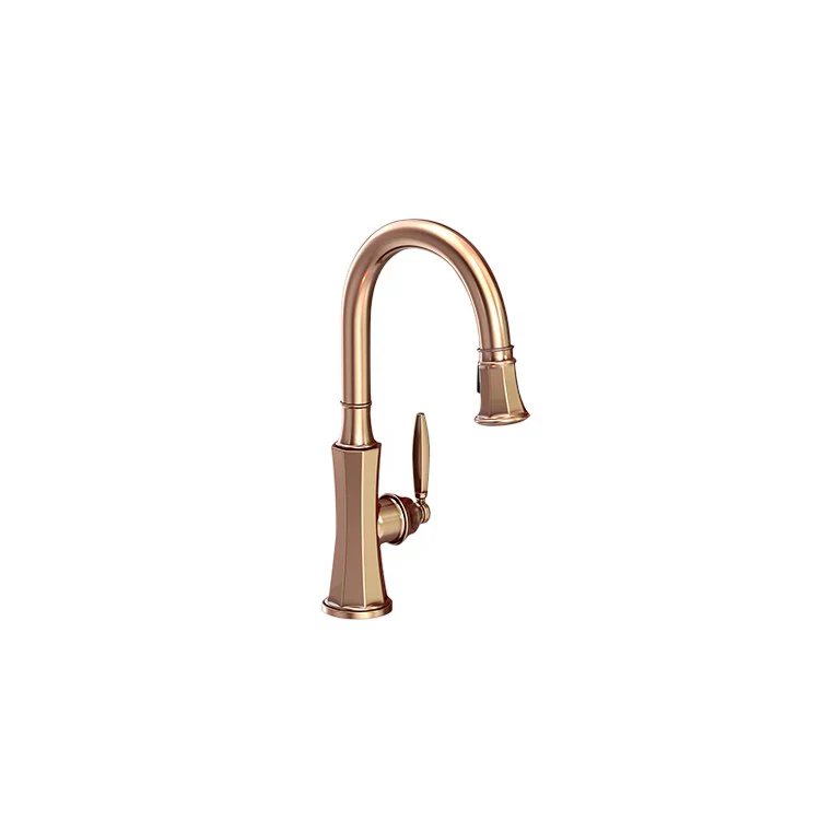 Metropole Single Handle Pull Down Bar/Prep Faucet - Satin Bronze PVD - Frankwebs