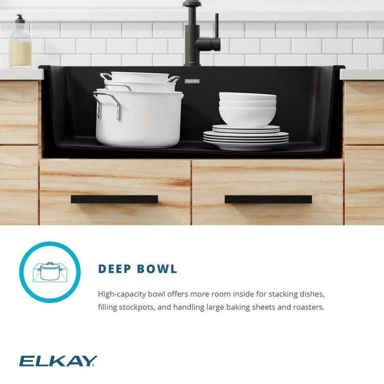 Kitchen Sink Quartz Classic 33 x 22 Inch Single Bowl Putty Drop-In Quartz 9-1/2 Inch - Frankwebs