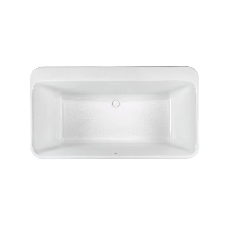Soaking Tub Fairbanks 65 x 36 Inch Freestanding Center White Acrylic CXL 75 Gallons 22 Inch - Frankwebs
