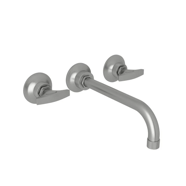 Tub Filler Graceline Wall Mount 8 Inch Spread 2 Metal Dial Polished Nickel - Frankwebs
