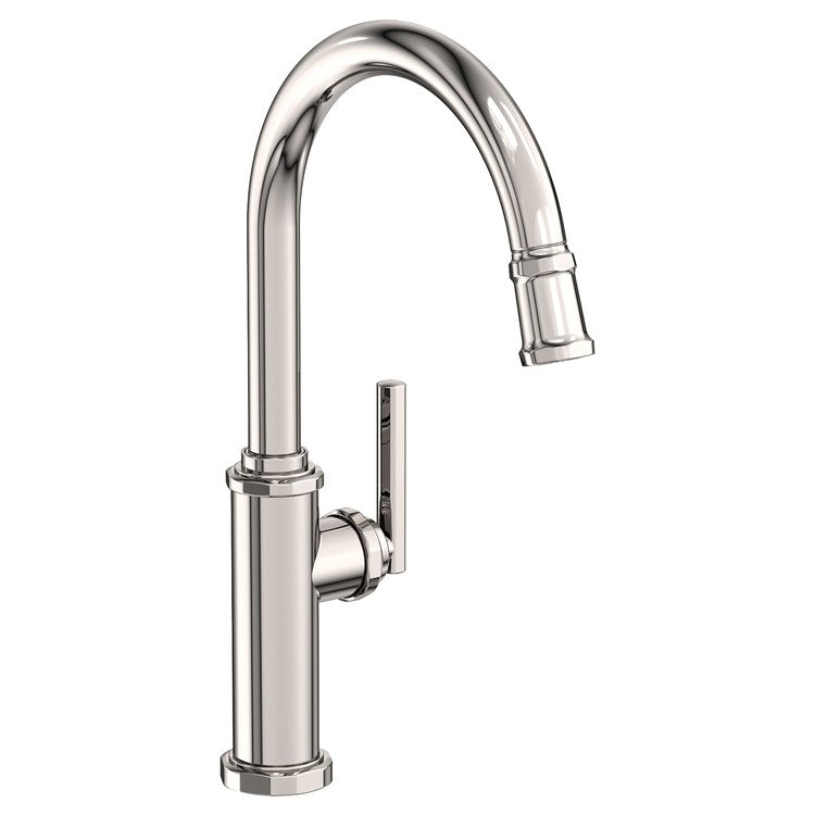Kitchen Faucet Heaney 1 Lever ADA Matte White Pull Down Spout Height 10-3/4 Inch 1.8 Gallons per Minute - Frankwebs