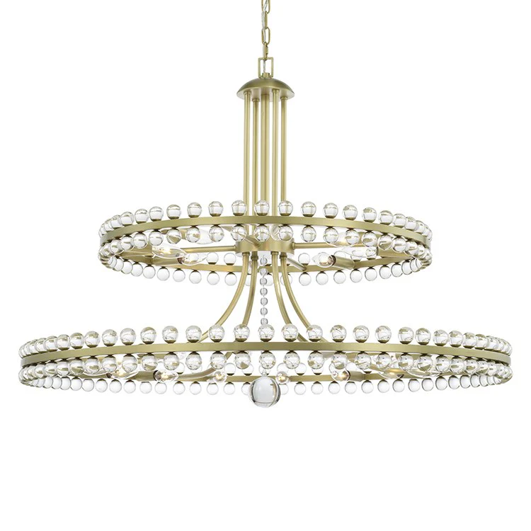 Clover Twenty-Four-Light Two-Tier Chandelier - Frankwebs