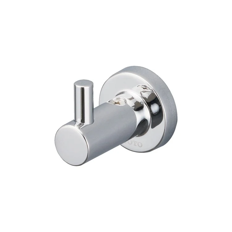 Robe Hook L Single Round Polished Chrome 2-3/16 Inch 2-3/16 Inch Wall Mount Metal - Frankwebs