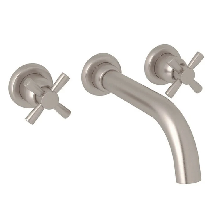 Tub Filler Holborn Wall Mount 2 Cross Fixed Spout Polished Chrome - Frankwebs