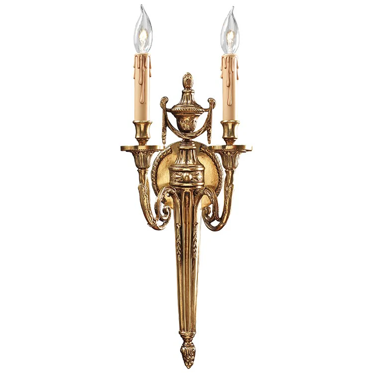 Metropolitan Collection Two-Light Torchiere Wall Sconce - Frankwebs