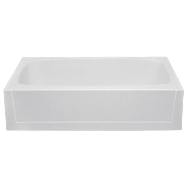 Soaking Tub Alcove Right Drain Linen Rectangle 50 Gallons 60 x 30 x 15 Inch - Frankwebs