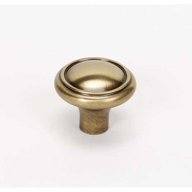 Knob Classic Traditional Round Unlacquered Brass Brass 1-1/2 Inch 1-1/8 Inch 9/16 Inch - Frankwebs
