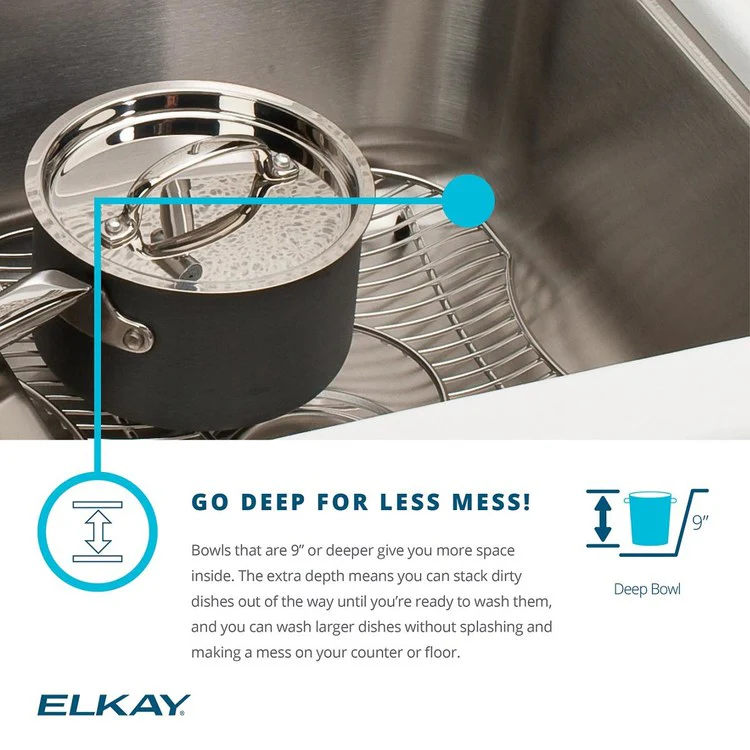 Kitchen Sink Lustertone Classic 31 x 22 Inch Single Bowl 1 Hole Lustrous Satin Drop-In 11-5/8 Inch - Frankwebs
