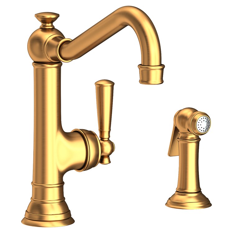 Jacobean Single Handle Kitchen Faucet with Side Sprayer - Frankwebs