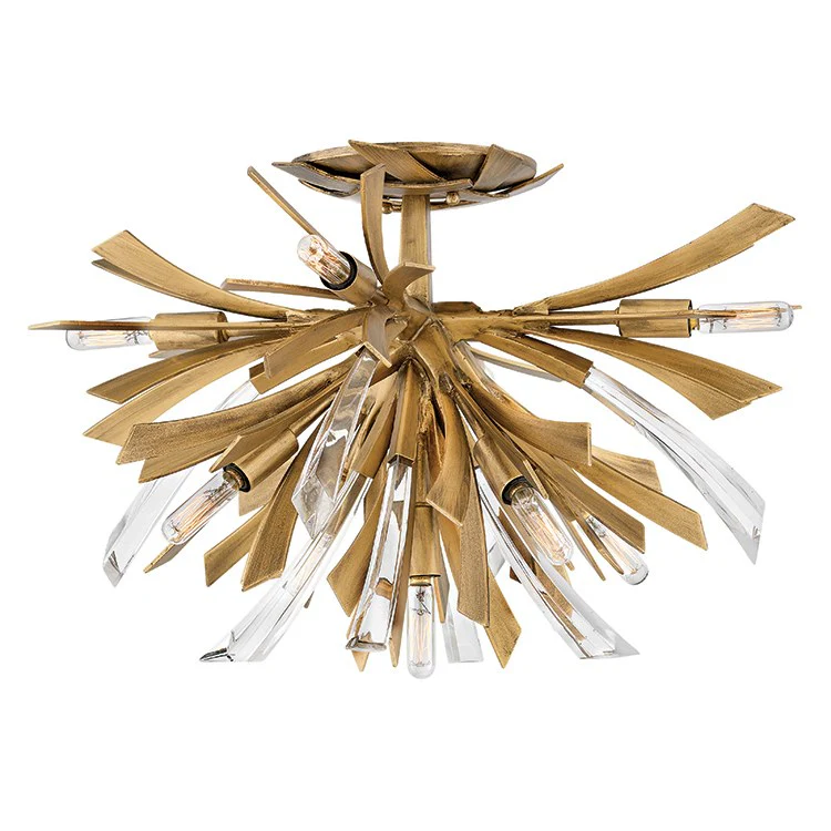 Vida Nine-Light Semi-Flush Mount Ceiling Fixture by Frederick Raymond - Frankwebs