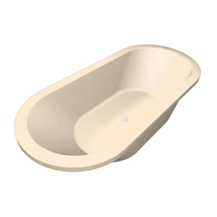 Combination Tub Designer Collection Elle 66 x 32 x 19 Inch Drop-In Center Drain Bone Oval - Frankwebs