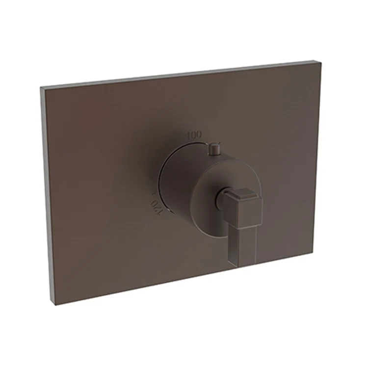 Thermostatic Trim Malvina Rectangular Plate 1 Lever Forever Brass PVD ADA for Rough Valve 1-540 Face Plate and Temperature-Adjust Handle Brass - Frankwebs