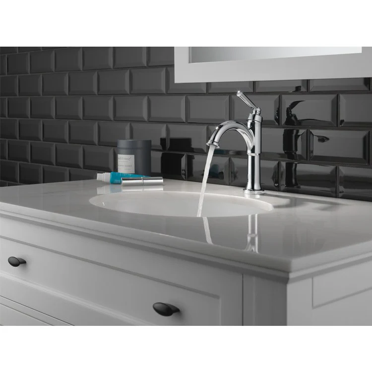 Lavatory Faucet Saylor 1 Lever ADA WaterSense Chrome 1.2 Gallons per Minute 4-9/16 Inch - Frankwebs
