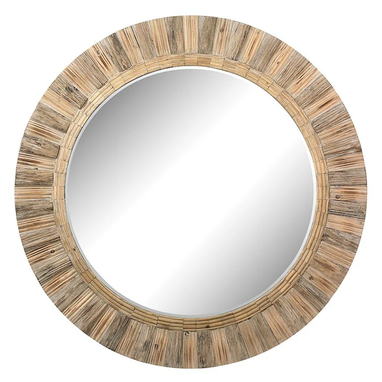 Oversized Round Wood Mirror - Frankwebs