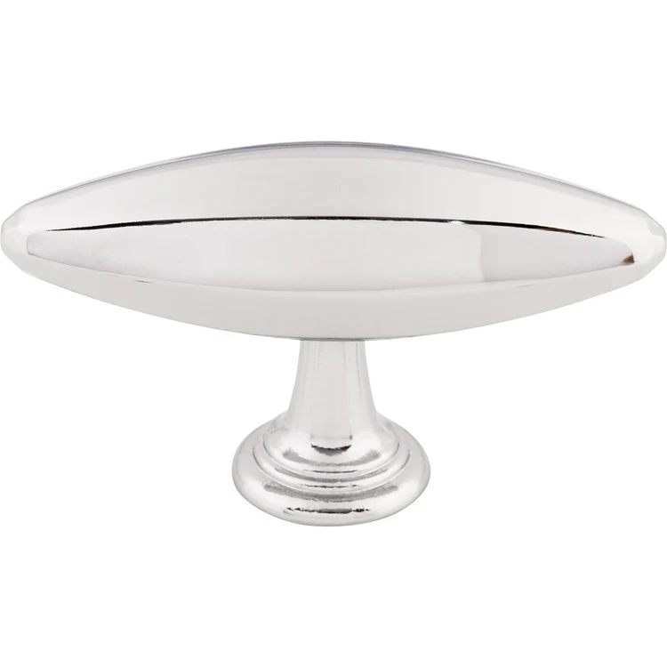 Knob Chareau T Large Polished Chrome Zinc Alloy 3 Inch - Frankwebs