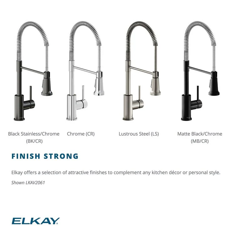 Kitchen Faucet Avado Deck Mount 1 Lever ADA Lustrous Steel Semi-Pro 1 Hole Spout Height 21-11/16 Inch - Frankwebs