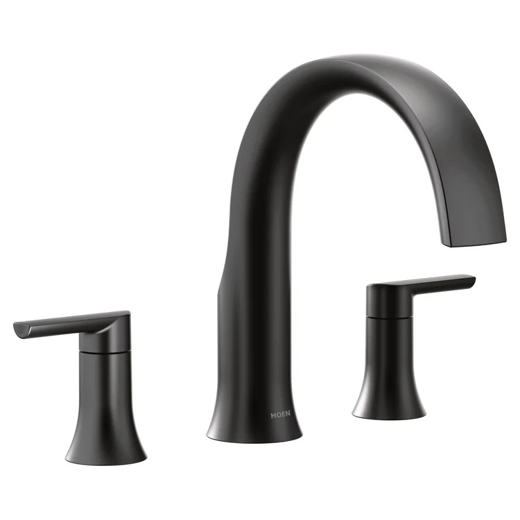 Roman Tub Trim Doux 2 Lever Chrome ADA 10 Inch Spread - Frankwebs