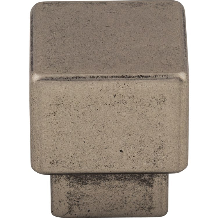 Knob Sanctuary Tapered Square Ash Gray Zinc Alloy 1 Inch 1-1/8 Inch - Frankwebs