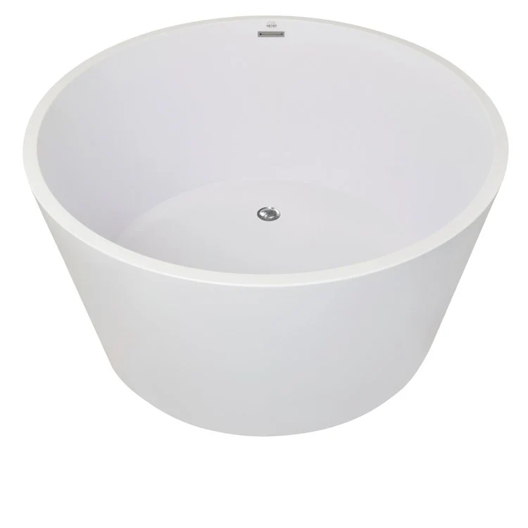 Soaking Tub Metro Collection Mizu 52 x 27 Inch Freestanding Tub Only Side Center White Hydroluxe SS - Frankwebs