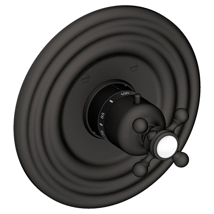 Astor Round Thermostatic Valve Trim with Cross Handle - Frankwebs