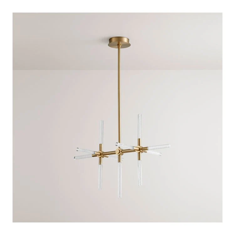 Tali Eleven-Light LED Chandelier - Aged Brass - Frankwebs