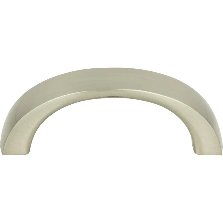Drawer Pull Atlas Tableau Curved Handle Brushed Nickel Zinc Alloy 1-7/8 Inch - Frankwebs