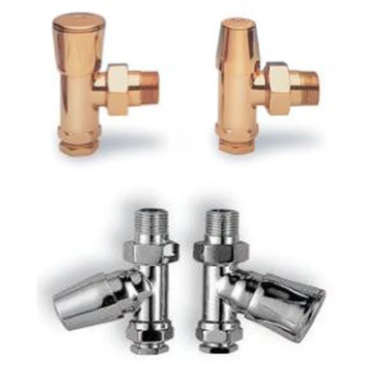 Valve Set Satin Nickel Modern Set of 2 Straight 1/2 Inch - Frankwebs