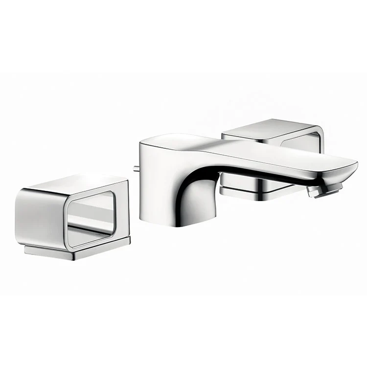 AXOR Urquiola Two Handle 3-Hole Widespread Bathroom Faucet with Pop-Up Drain - Frankwebs