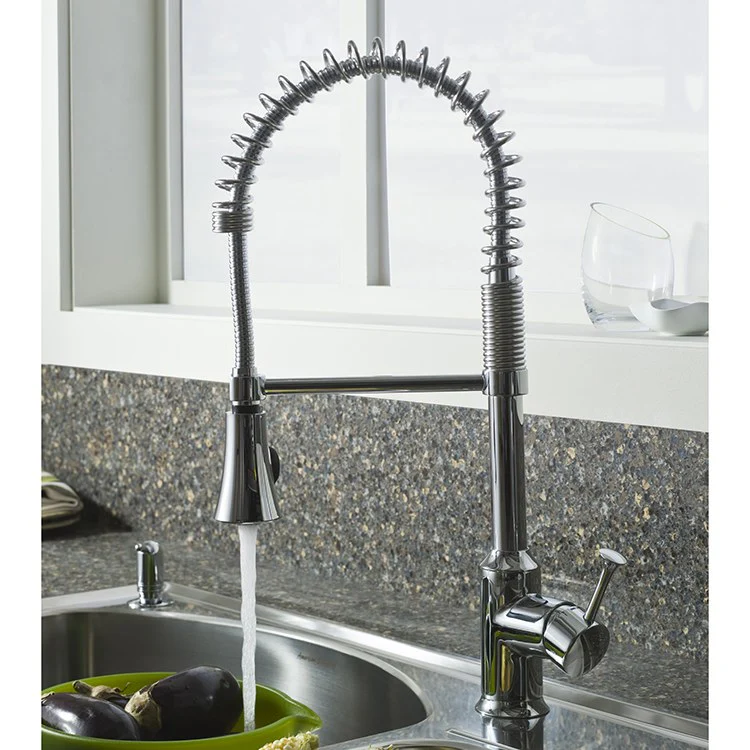 Pekoe Semi-Professional Single Handle Pull Down Kitchen Faucet 2.2 GPM - Frankwebs