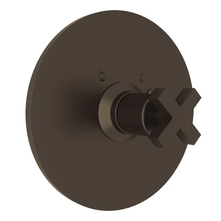 Thermostatic Trim Lombardia 3/4 Inch Without Volume Control 1 Cross Polished Chrome 12 Gallons per Minute Brass - Frankwebs