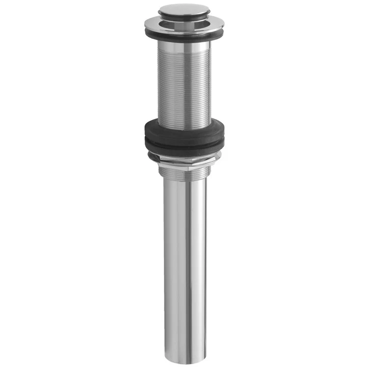Lavatory Drain Finger Touch Plug Less Overflow 1-1/2 Inch Satin Gold for Vessel Sinks/Thick Installations 9-3/4 Inch Length - Frankwebs