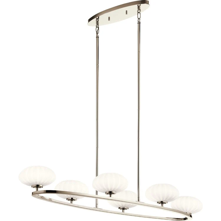 Pim Six-Light Oval Chandelier - Frankwebs