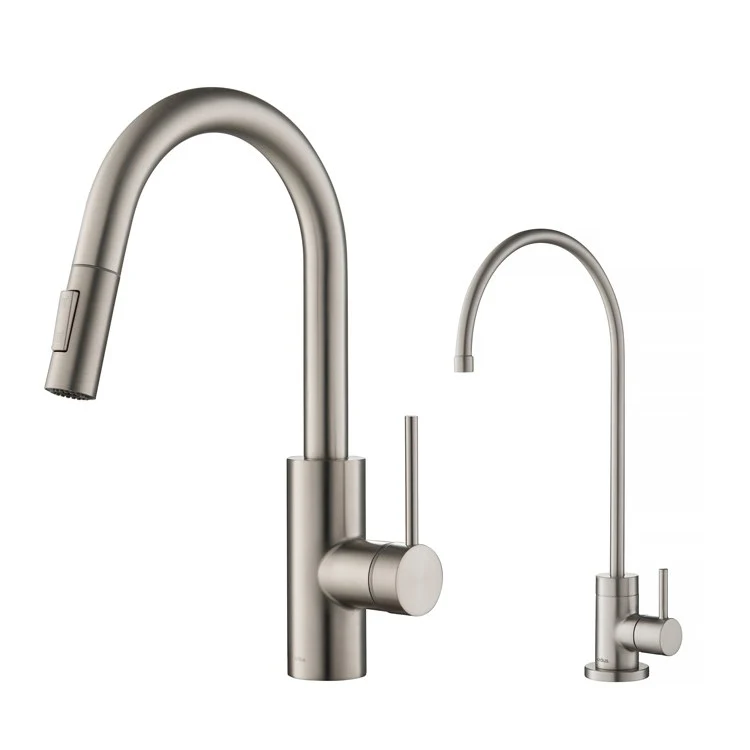 Oletto Pull Down Kitchen Faucet and Purita Water Filter Faucet Combo - Frankwebs