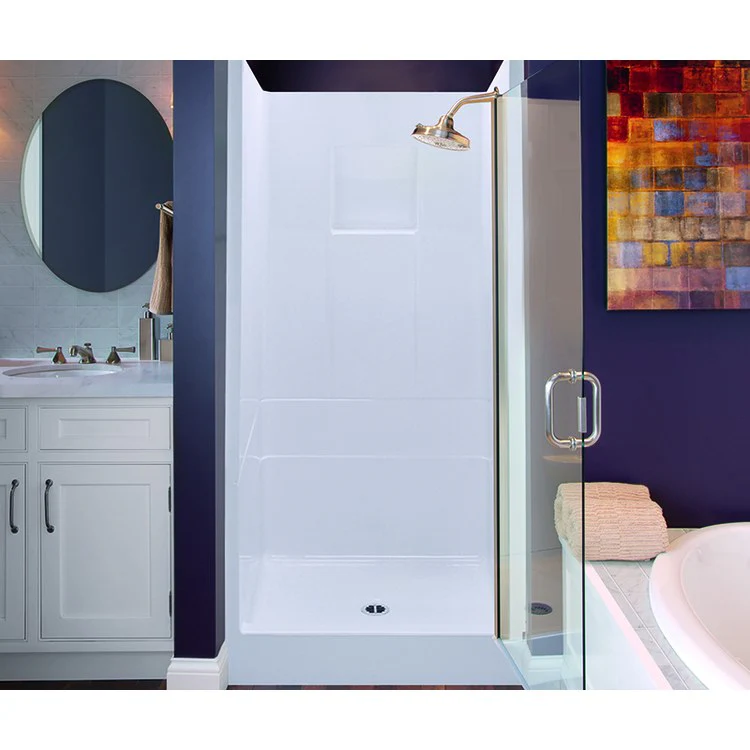 Shower Module 32 x 32 x 72 Inch Acrylic White 2 Pieces - Frankwebs