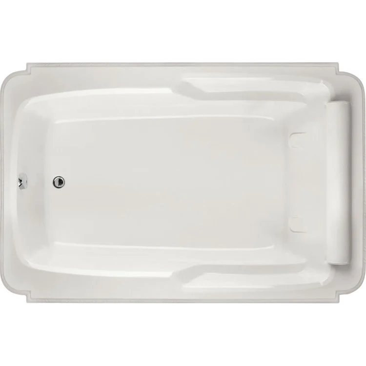 Soaking Tub Designer Collection Atlandia 74 x 48 Inch Drop-In Tub Only End Bone Acrylic - Frankwebs