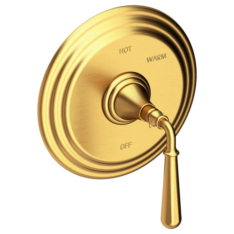 Pressure Balance Valve Trim Bevelle Round 1 Lever Matte White ADA Depth 4-6/7 Inch - Frankwebs