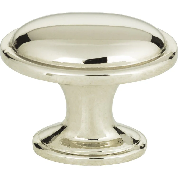 Knob Atlas Austen Oval Brushed Nickel Zinc Alloy 1-5/16 Inch - Frankwebs
