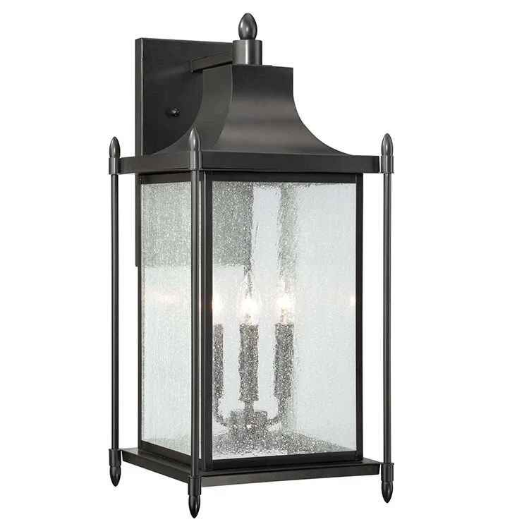 Dunnmore Three-Light Outdoor Wall Mount Lantern - Frankwebs