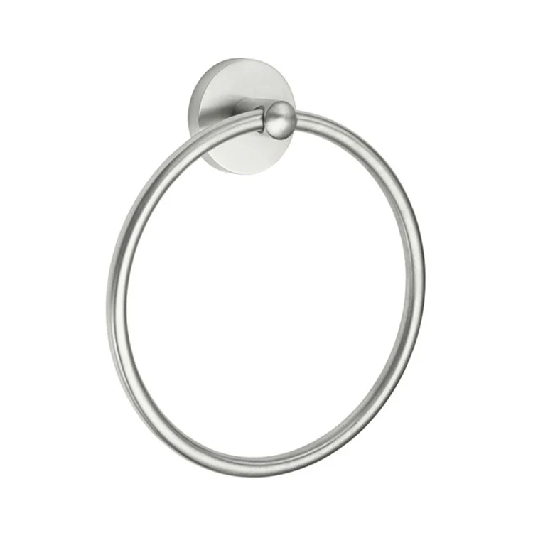 Towel Ring Tamalpais 6-11/16 Inch Closed Polished Nickel Brass 1-5/8 Inch Extension from Wall - Frankwebs