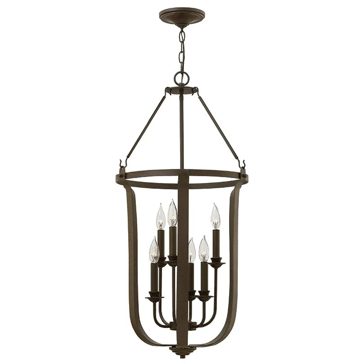 Fenmore Six-Light Two-Tier Foyer Pendant - Frankwebs