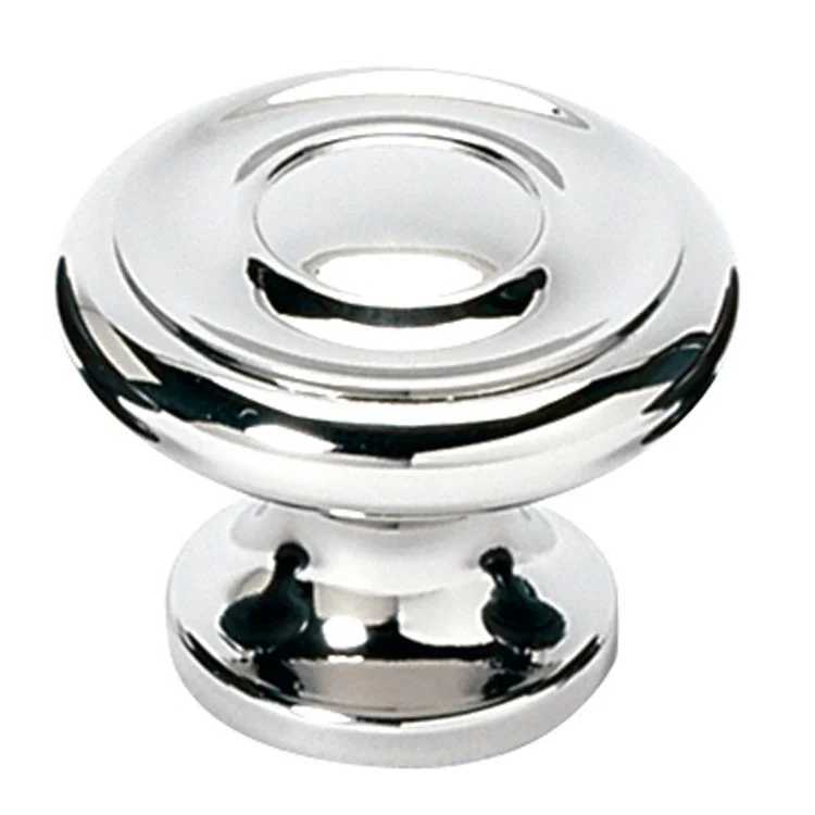 Knob II Collection Round Unlacquered Brass Brass 1 Inch 7/8 Inch 11/16 Inch - Frankwebs