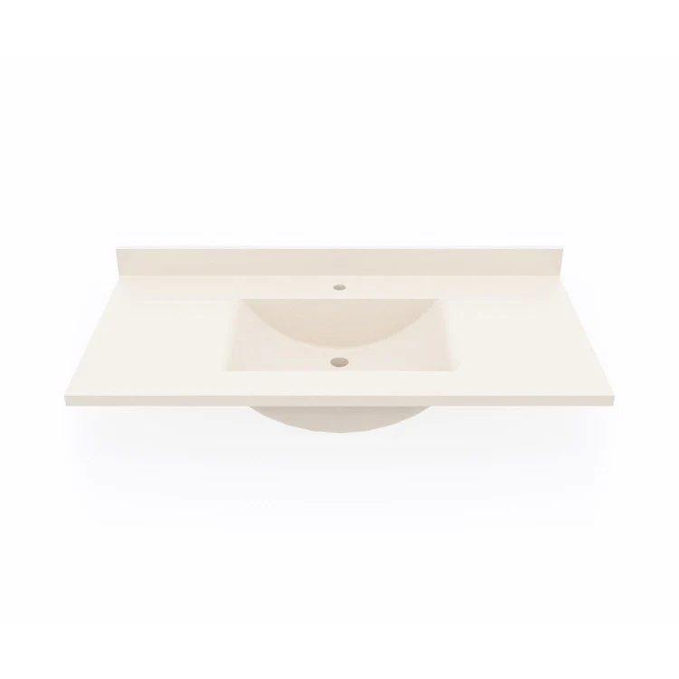 Vanity Top Contour 43 x 22 Inch ADA Tahiti White Swanstone - Frankwebs