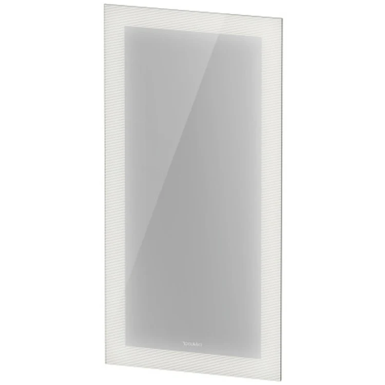 Mirror Starck 1 17-3/4 x 35-3/8 Inch White Aluminum with Lighting Rectangle - Frankwebs