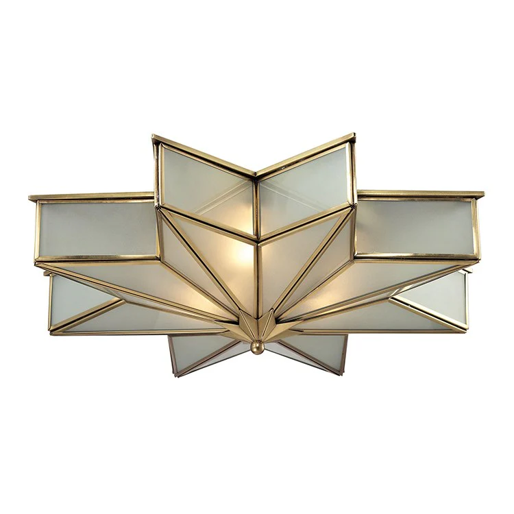 Decostar Three-Light Flush Mount Ceiling Fixture - Frankwebs