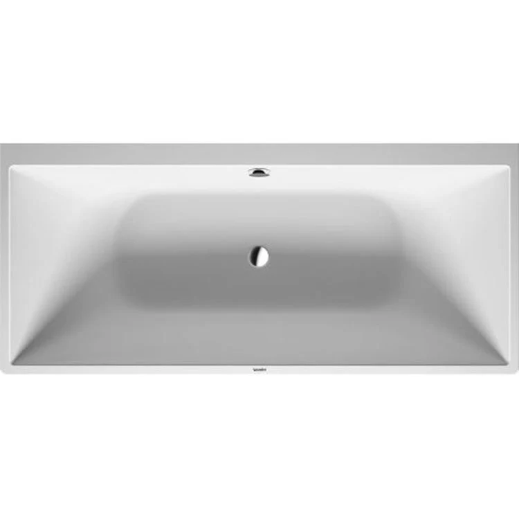 Soaking Tub DuraSquare 70-7/8 x 31-1/2 Inch Back to Wall with 2 Backrest slope Center Drain White Rectangle - Frankwebs