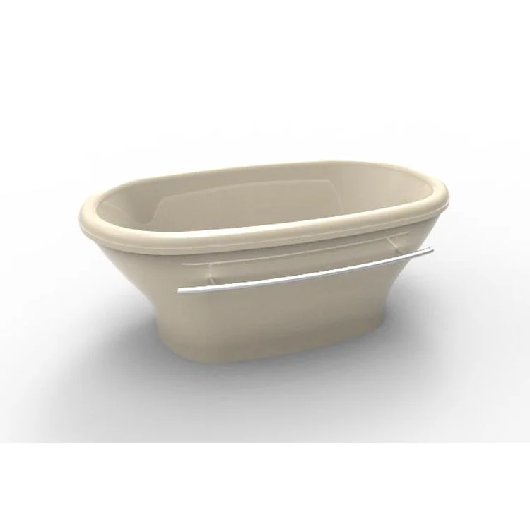 Air Tub Designer Collection Chloe Freestanding Bone Oval Acrylic 70 x 40 x 27 Inch - Frankwebs