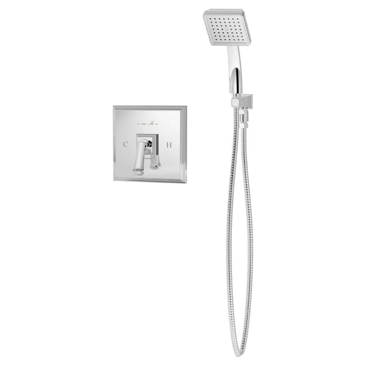 Handshower Trim Oxford Square 1 Lever Polished Chrome 1 Function 1.5 Gallons per Minute - Frankwebs