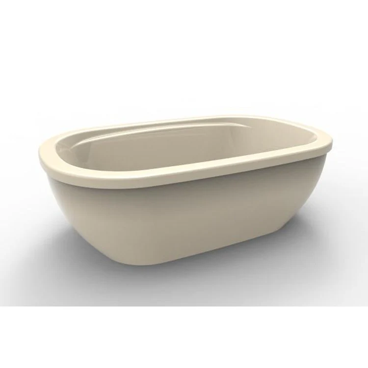 Air Tub Designer Collection Casey Freestanding Biscuit Oval Acrylic 60 x 38 x 19-1/2 Inch - Frankwebs